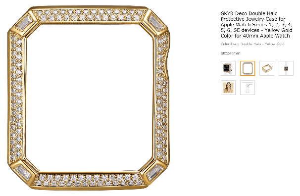 Apple Watch Gold Bling Bezel