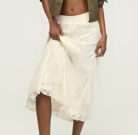 Festival Lace Midi Skirt