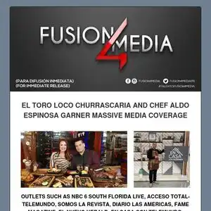 CHEF ALDO ESPINOSA- MEDIA COVERAGE
