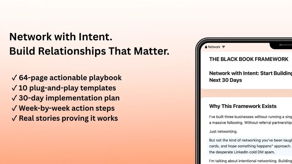 The Black Book Framework: Quick Start Guide