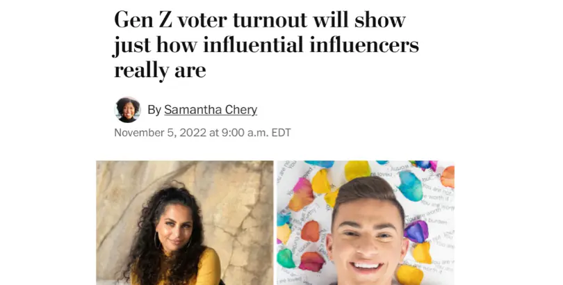 Washington Post Gen-Z Midterm Voter Advocacy 