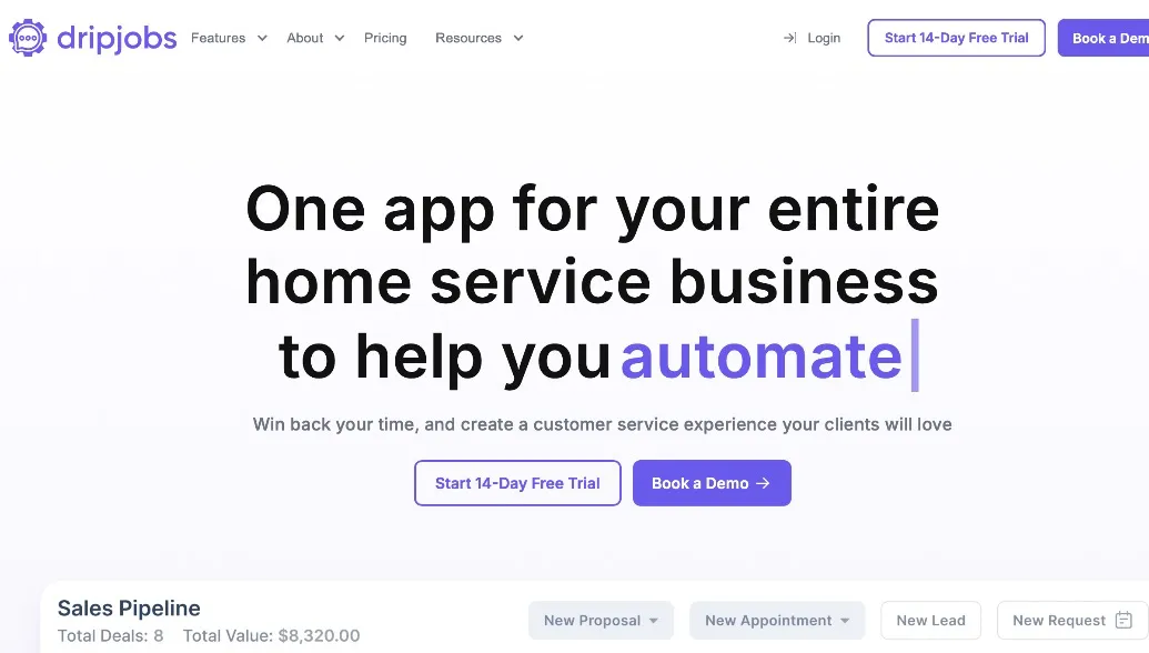 DripJobs CRM! Code: ELIAS60 for FREE 2-Month Subscription
