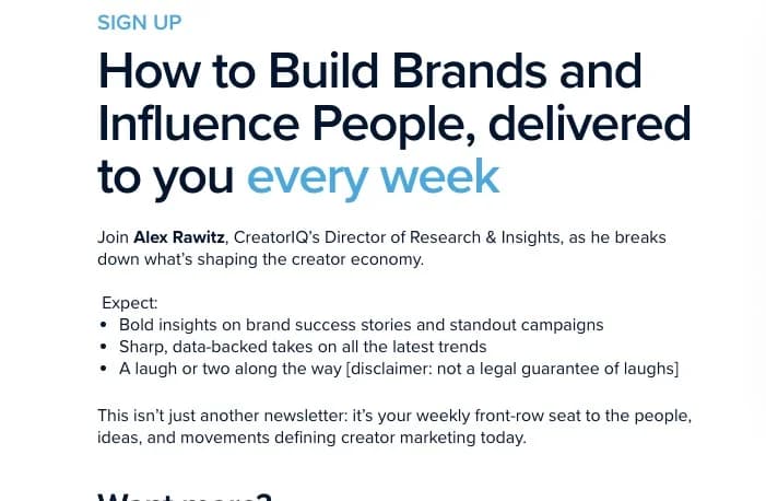 Subscribe: How to Build Brands & Influence People newsletter