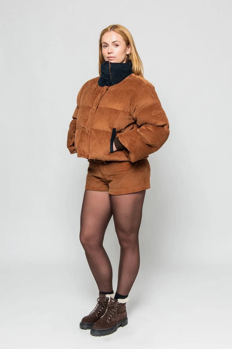HUDSON CORDUROY PUFFER EMBER / NAVY
