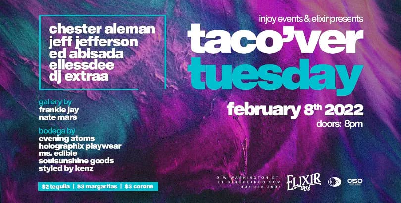 Taco'ver: Every Tuesday at Elixir