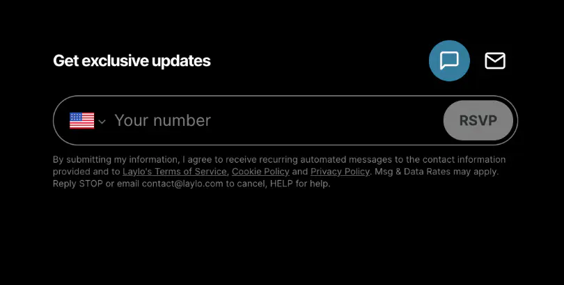Subscribe for text and email updates! 📱