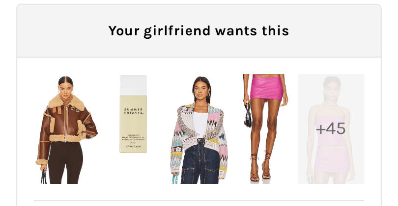 Girlfriend Gift Guide - Revolve 