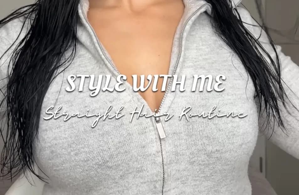 Straight Hair Routine
