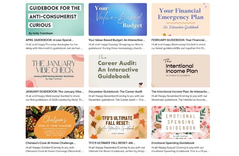 Monthly Guidebooks