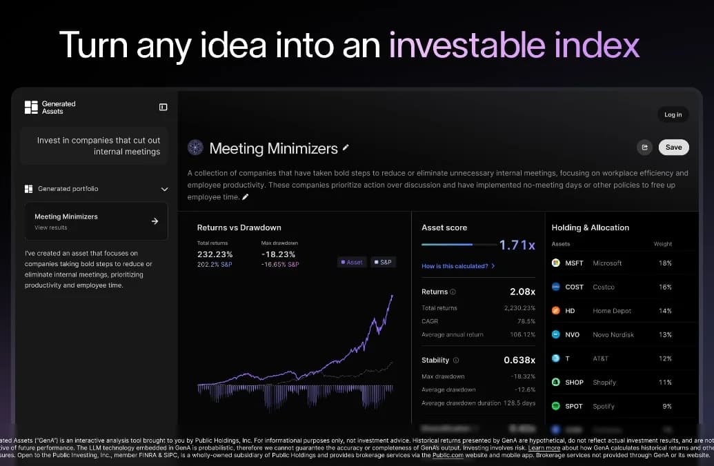 Turn any idea into an investable index