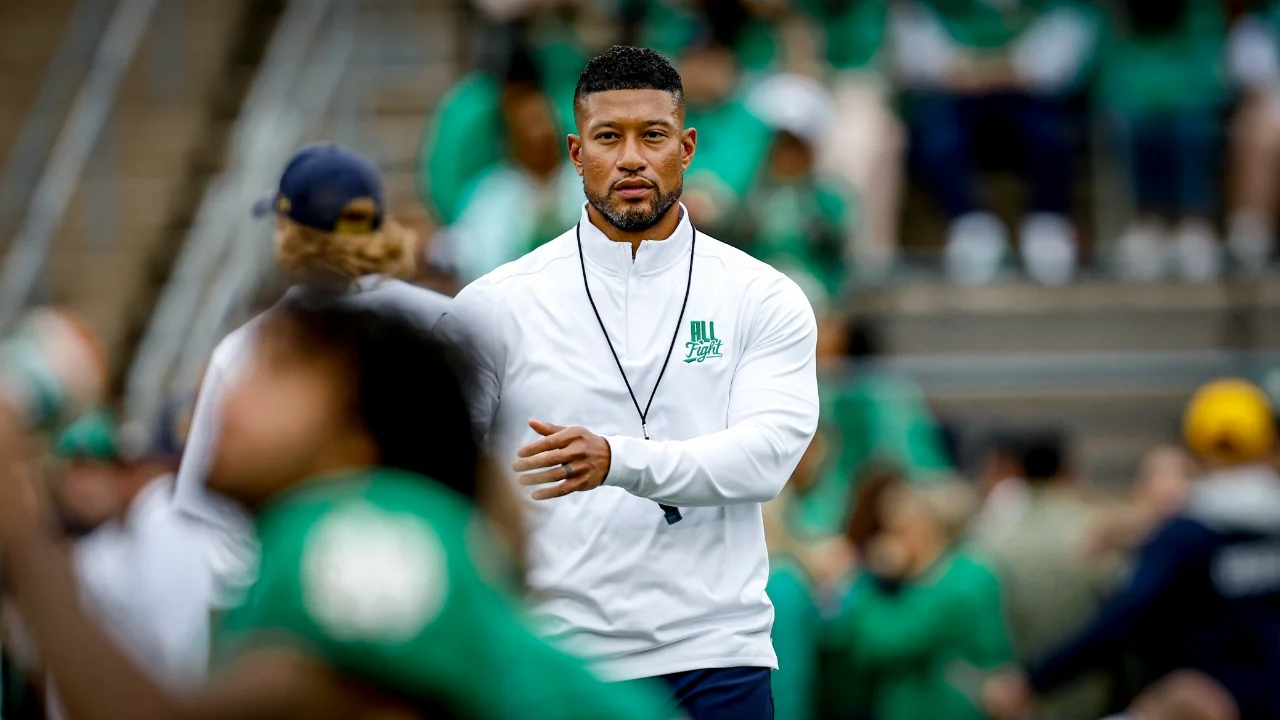 Marcus Freeman Proponent of Spring Transfer Portal Window