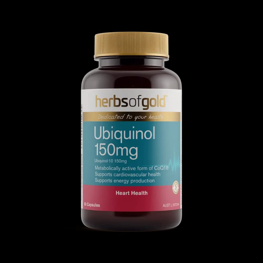 Herbs of Gold Ubiquinol 150mg - Heart & Energy Support