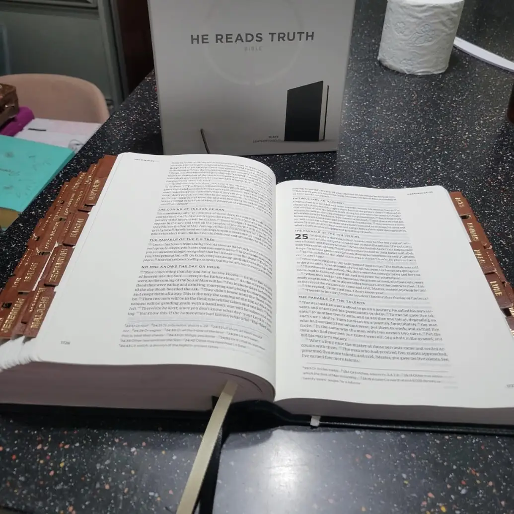 his bible