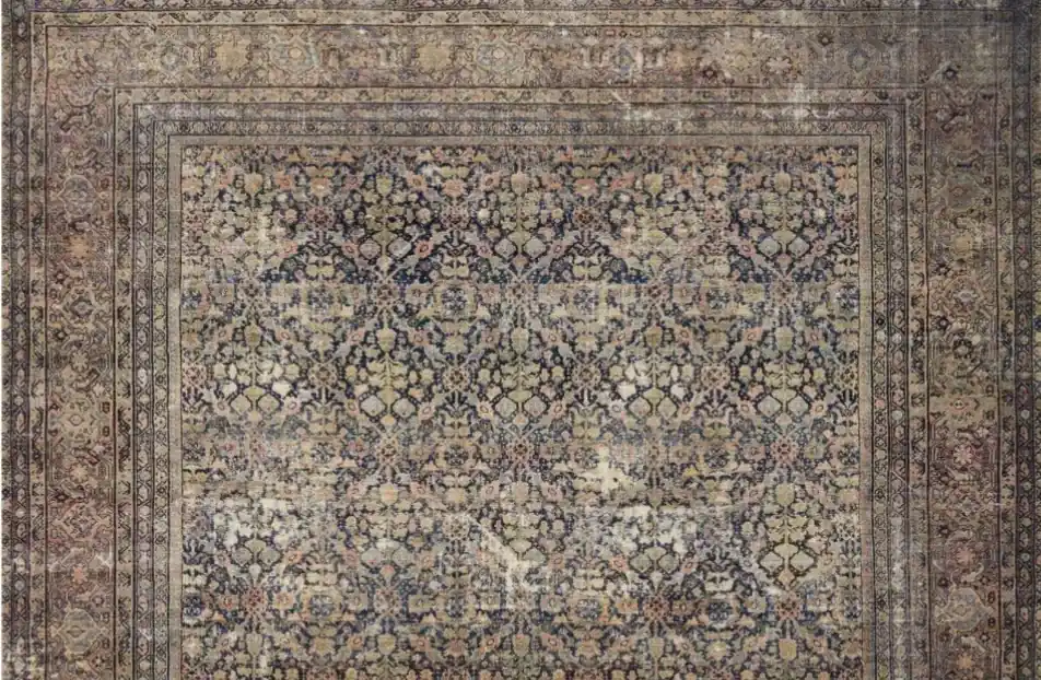 denim/multi rug