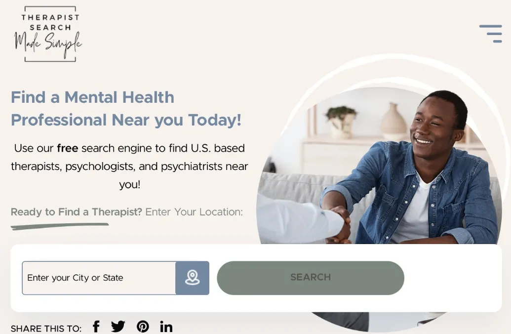 Find a Therapist Near You! (USA)