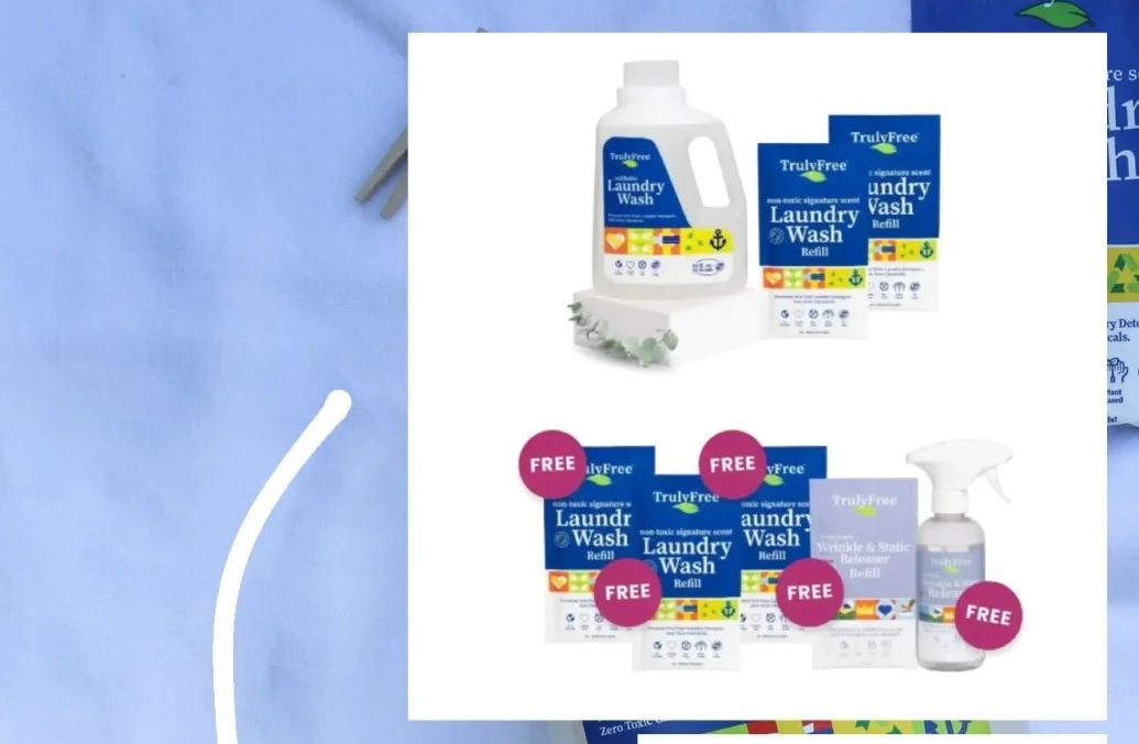 TrulyFree - code MEGAN30- non toxic laundry and cleaning 