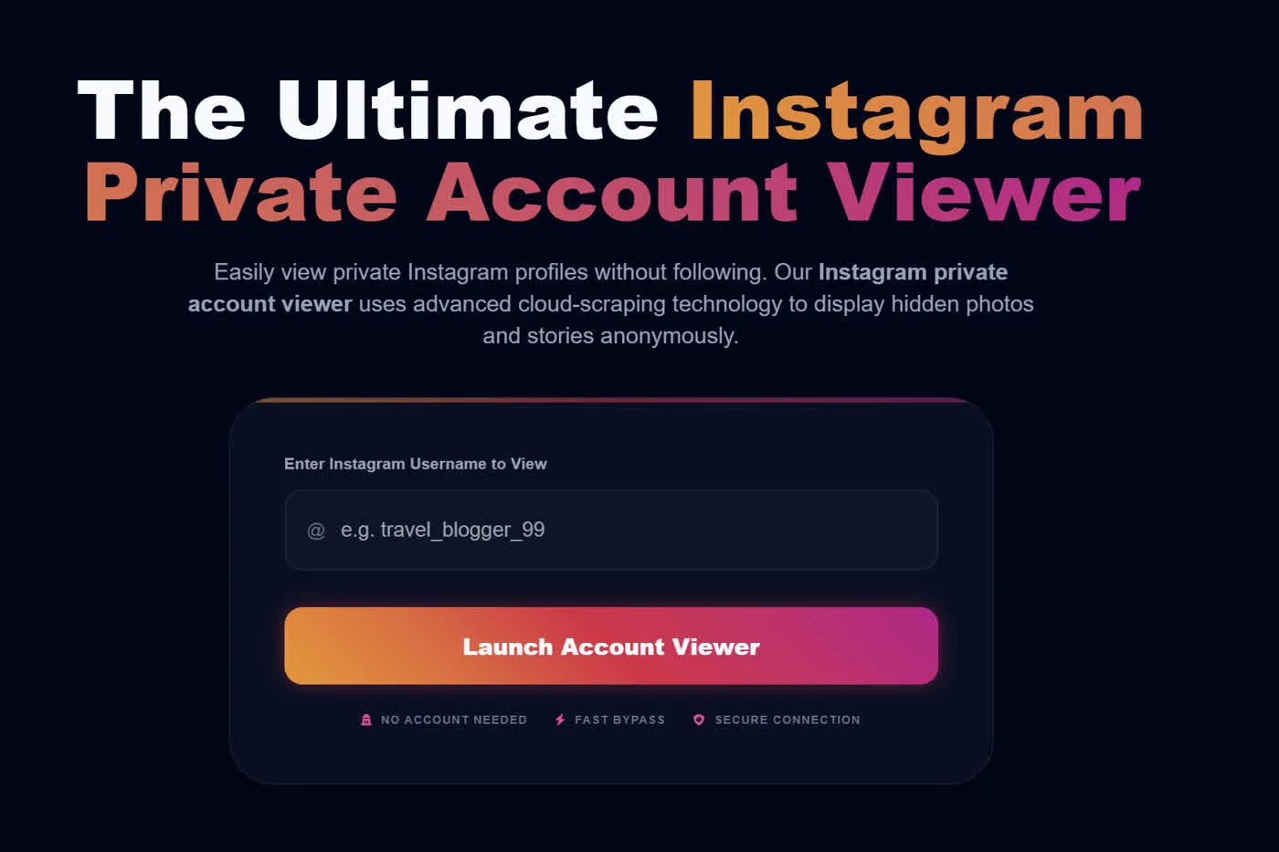 How to View a Private Account on Instagram with Instagram private account viewer