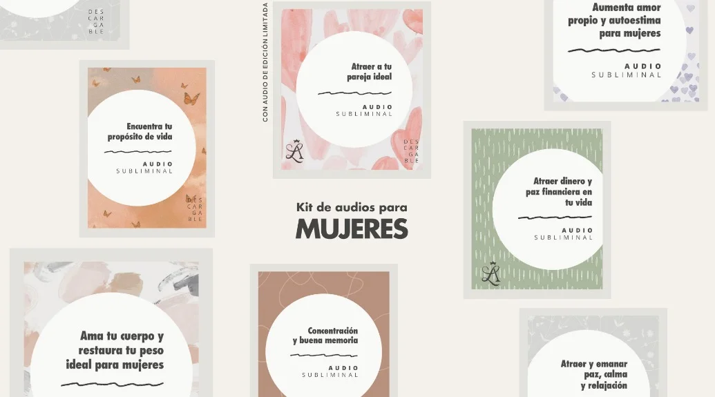 kit de audios subliminales 🩶