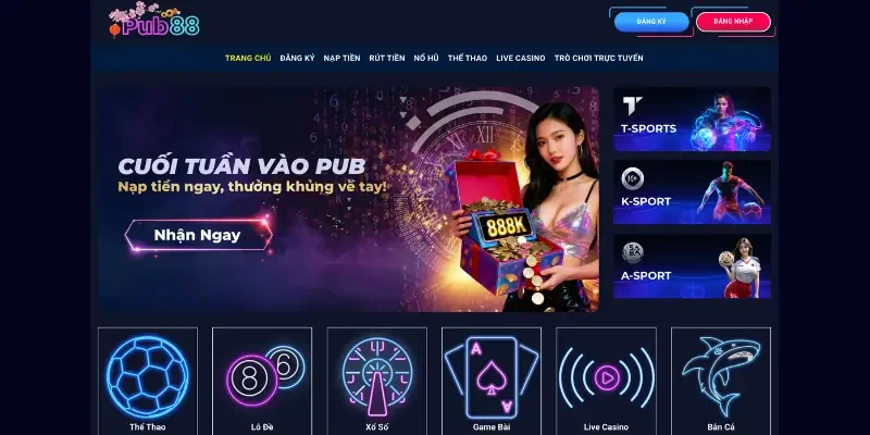 PUB88 | Trang Chơi Cá Độ Thể Thao, Casino Trực Tuyến Uy Tín 2026