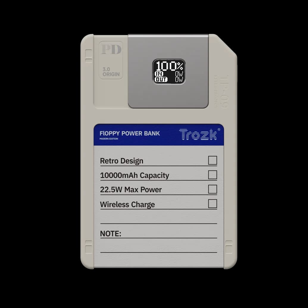 Trozk Floppy Magnetic Power Bank