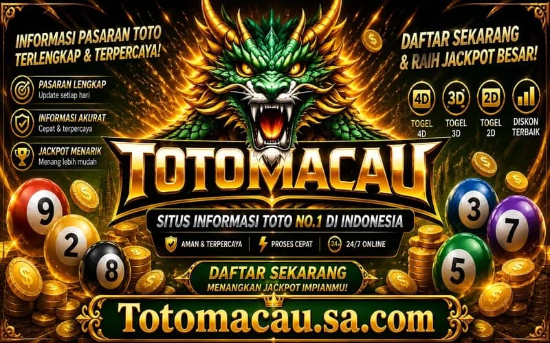 Totomacau | Situs Judi Online & Agen Togel Macau Resmi Terpercaya