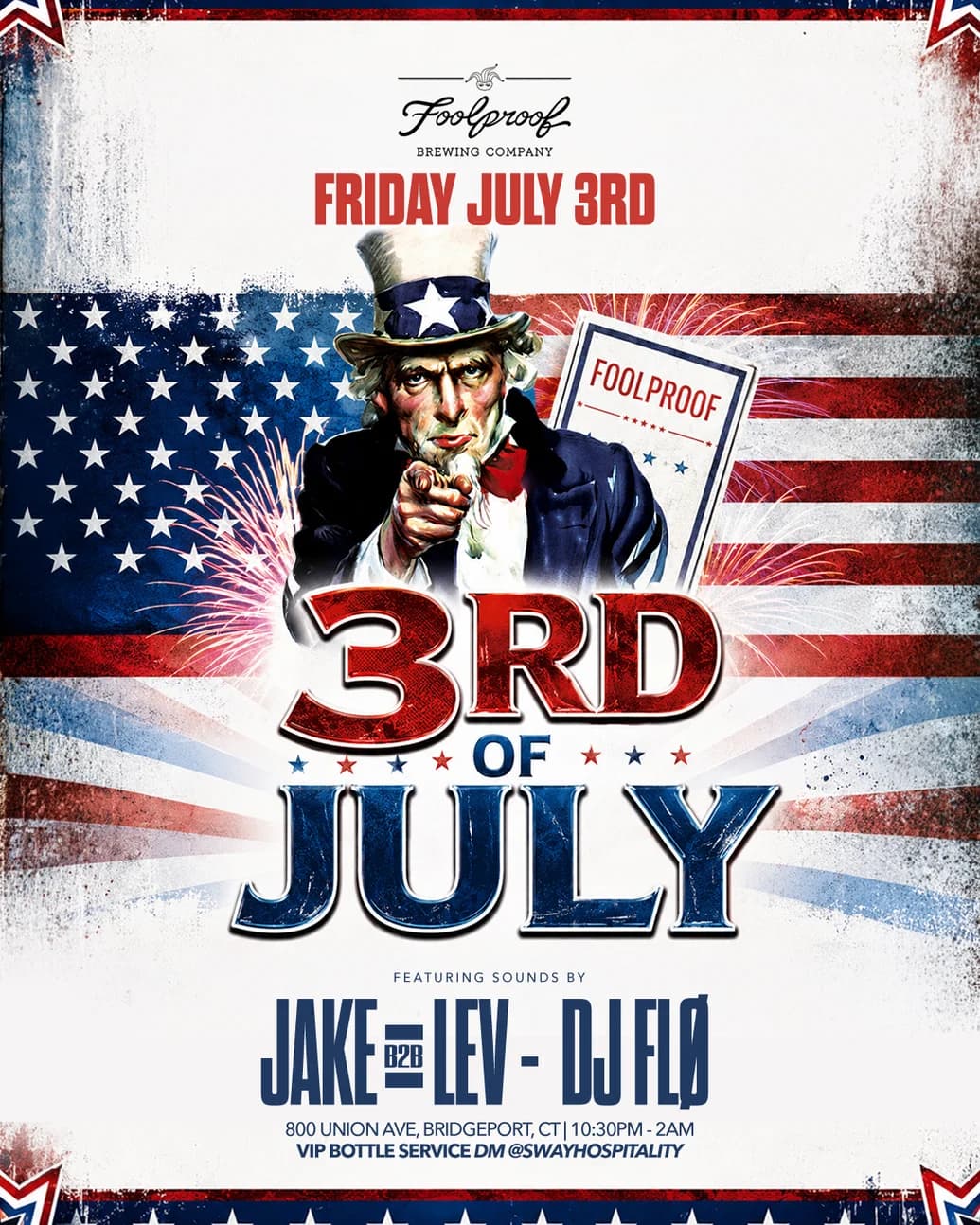 July 3rd @ Foolproof Brewing | Foolproof Brewing