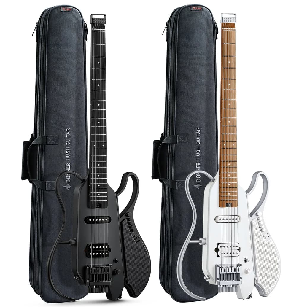 Donner HUSH X LIVE Travel Guitar with Speaker