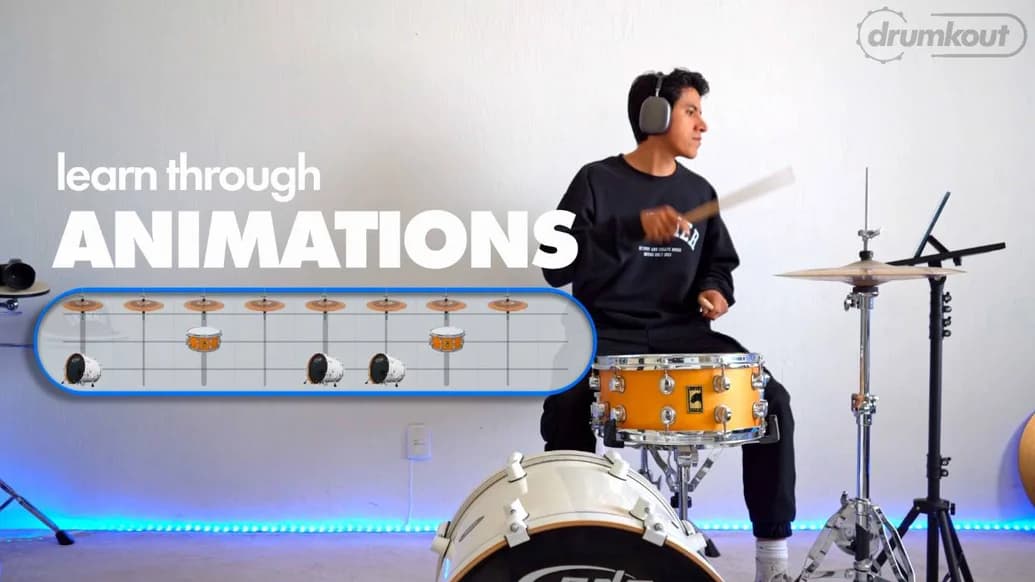 Drumkout - Learn Grooves Without Sheet Music