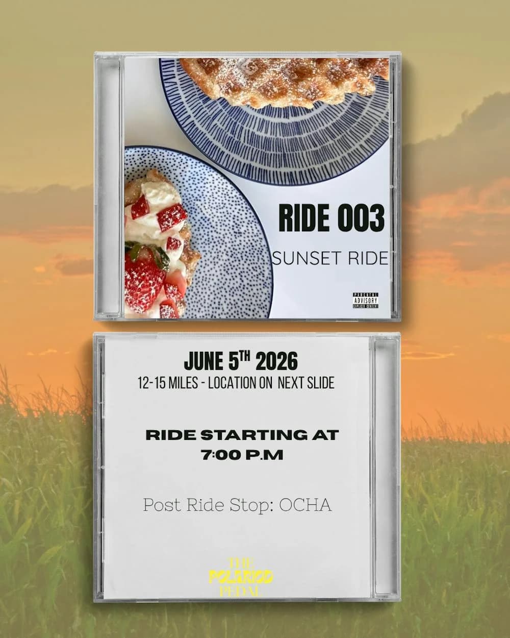 RSVP to THE POLAROID PEDAL SUNSET RIDE 003 | Partiful