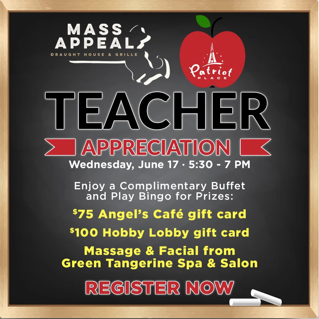 Mass Appeal - Teacher Appreciation Last Day of School Party