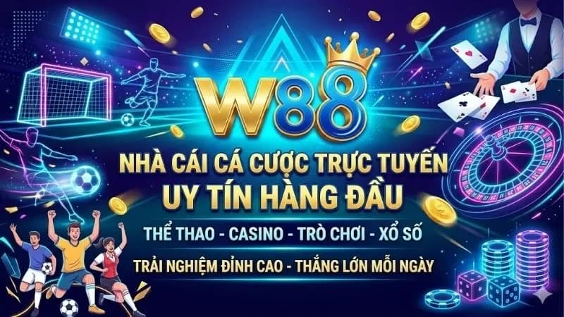 W88 sân chơi cá cược trực tuyến minh bạch, bảo mật cao