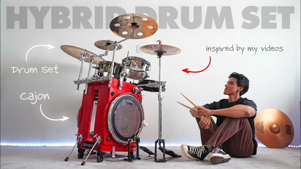 This is the CRAZIEST acoustic drum set I've ever played!