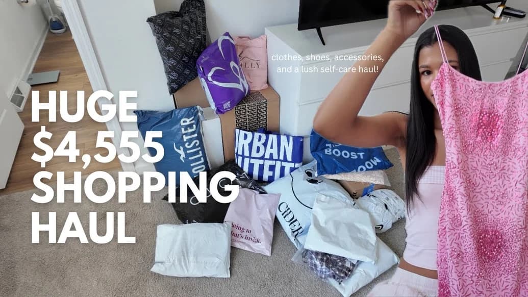 new youtube video! huge $4,555 shopping haul! 🛍️