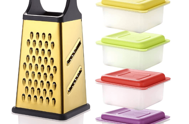 Macro Almond Gold titanium box Grater