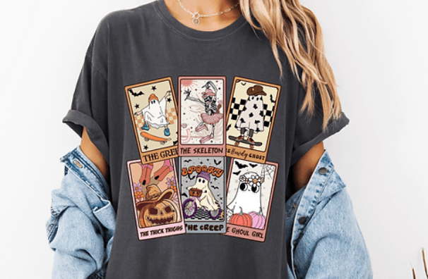 Halloween Tarot Card Tee