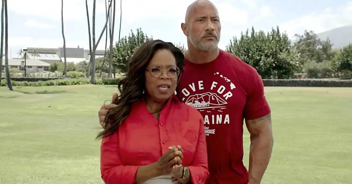 Oprah, Dwayne Johnson to help Maui residents affected by wildfire