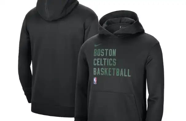 Unisex Nike Black Boston Celtics 2023/24 Performance Spotlight On-Court Practice Pullover Hoodie
