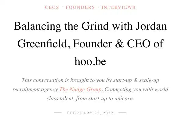Balancing the Grind with Jordan Greenfield