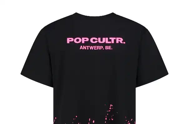 "Antwerp" Black Neon Pink T-Shirt